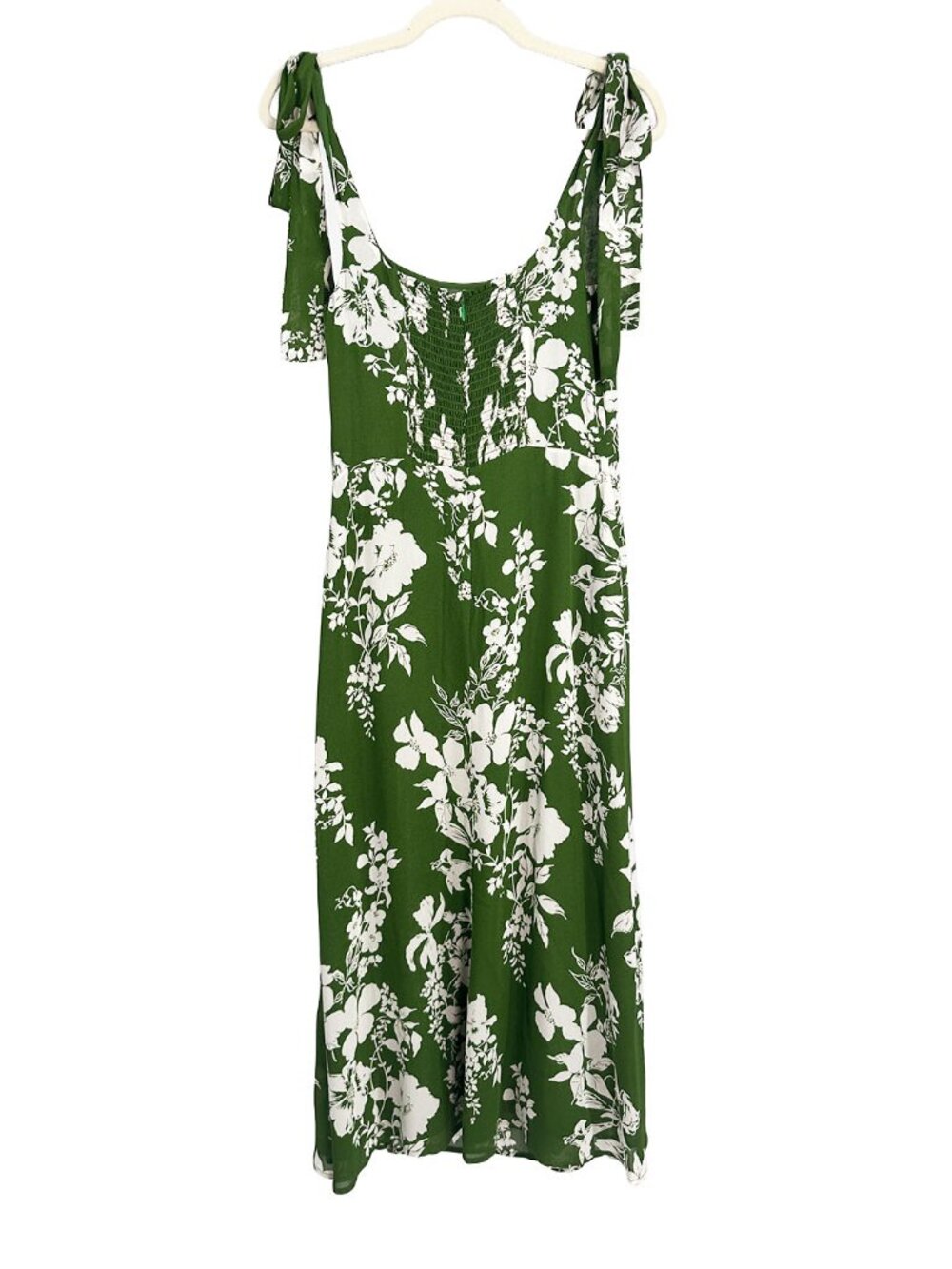 Reformation Twilight Midi Dress Mystique Green Floral 8 - Picture 5 of 10